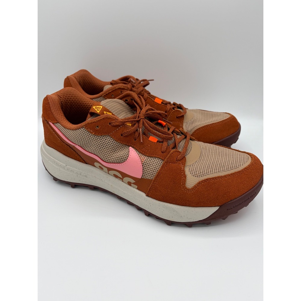 Nike ACG Lowcate Solar Flare Cargo Khaki Pink DM8019-201 Mens Size 12 Shoes